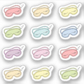 Slaapmasker Beauty Nap Herinnering Bujo Planner Sticker (Voorkant)