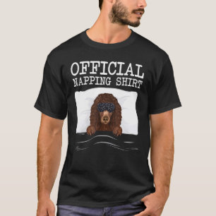 Slaapmasker Officiële Napping Irish Water Spaniel  T-shirt