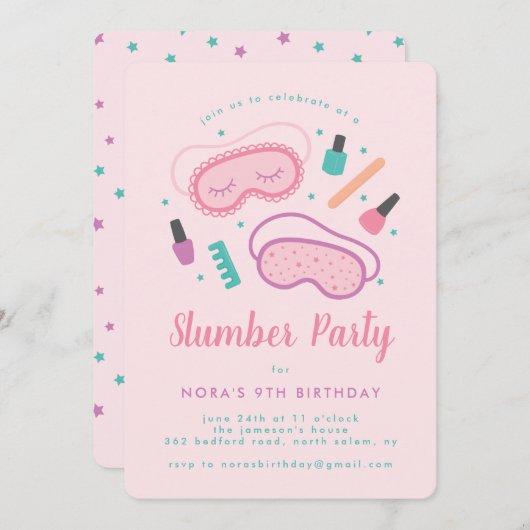 Slaapmaskers Kaart (Voorkant / Achterkant)