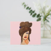 slaapmeisje briefkaart (Staand voorkant)