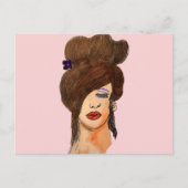 slaapmeisje briefkaart (Voorkant)