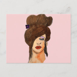 slaapmeisje briefkaart