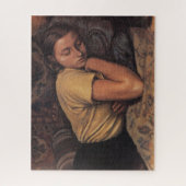 Slaapmeisje (door Serebriakova) Legpuzzel (Verticaal)