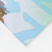 Slaapmeisje met kat fleece deken (Hoek)