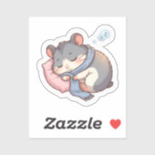 Slaapmuts Hamster Sticker ⭐ (Vel)