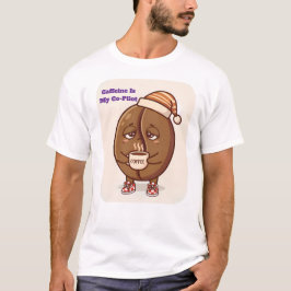Slaapmutsje Bonen Caffeïne Co-Piloot Ochtendboost T-shirt