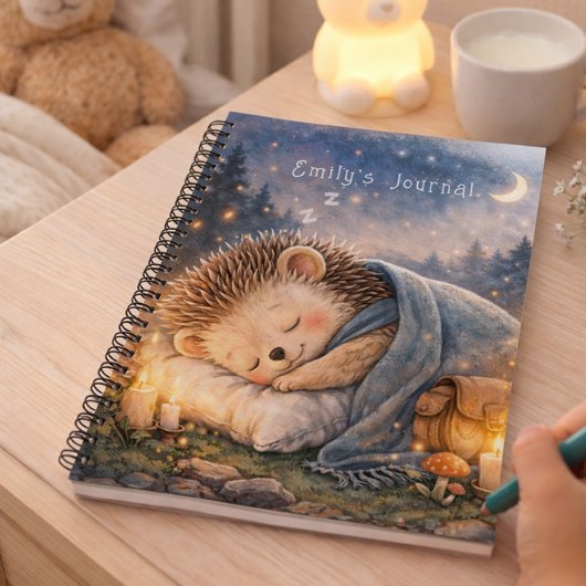 Slaapmutsje Egeltje Persoonlijk Kinderdagboek Notitieboek