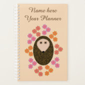 Slaapmutsje en Bloemen Custom Planner (Voorkant)