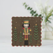 Slaapmutsje Notenkraker Kerstkaart (Staand voorkant)