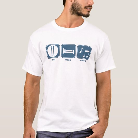 slaapmuziek t-shirt (Voorkant)