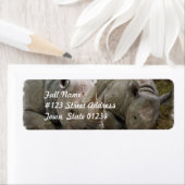 Slaapneushoorns Verzendlabels Etiket (Insitu)