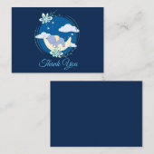 Slaapolifant bedankje notitiekaartje (Voorkant / Achterkant)