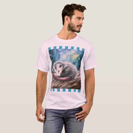 Slaapopossum puzzel t-shirt (Voorkant volledig)