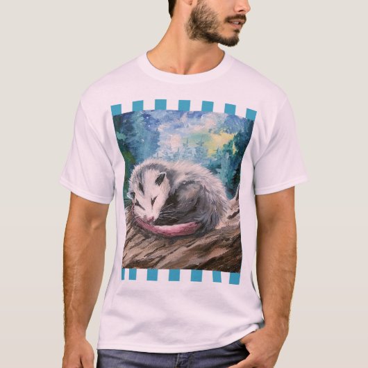 Slaapopossum puzzel t-shirt (Voorkant)