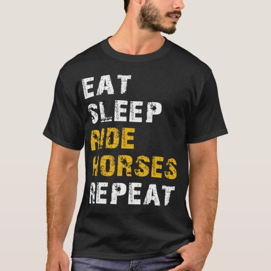 slaappaarden eten t-shirt (Voorkant)