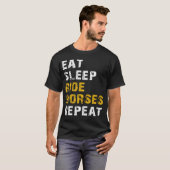 slaappaarden eten t-shirt (Voorkant volledig)