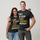 slaappaarden eten t-shirt (Unisex)