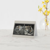 "Slaappatronen" — TijgerKaart Kaart (Gele Bloem)