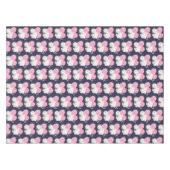 Slaappatroon van een schattige witte poes tafelkleed (Voorkant (Horizontaal))