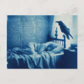 Slaappersoon en een Raven Poe Briefkaart (Voorkant)