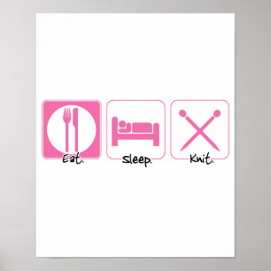 slaappijnmes eten poster