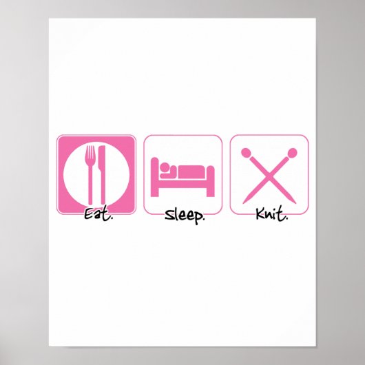 slaappijnmes eten poster (Voorkant)