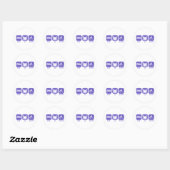 slaappijshockey ronde sticker (Vel)
