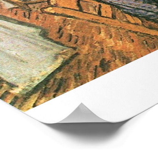 slaapplaats in het ziekenhuis in Arles door van Go Poster (Hoek)