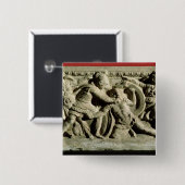 Slaapplaats van een kantine, Etruscan Vierkante Button 5,1 Cm (Voorkant /achterkant)