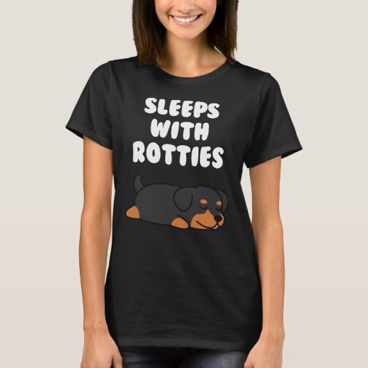 Slaapplaatsen met Rottweilers T-shirt (Voorkant)