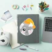 Slaapplanet, stutvlak, vlak met nachtkap sticker (iPad Cover)