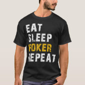 slaappoker t-shirt (Voorkant)