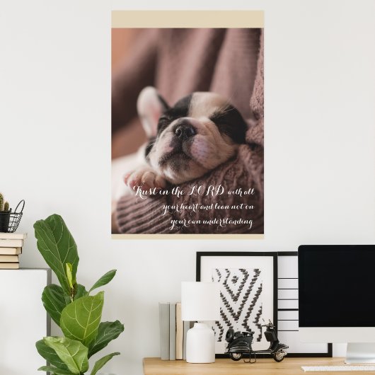 Slaappuppy, Christelijk poster (Thuiskantoor)