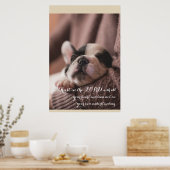 Slaappuppy, Christelijk poster (Keuken)