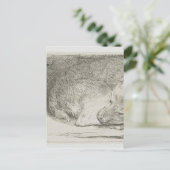 Slaappuppy door Rembrandt Briefkaart (Staand voorkant)