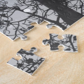 Slaapride door een winterland legpuzzel (Zijkant)