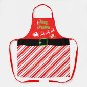 Slaaprood voor de kerstkerstkerstman schort (Voorkant)