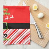 Slaaprood voor de kerstkerstkerstman theedoek (Quarter Fold)