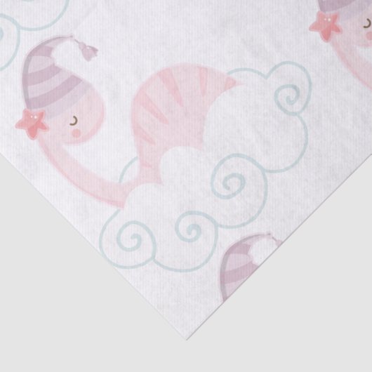 Slaaproze dinosaur tissuepapier (Detail)