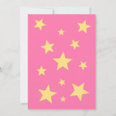 Slaaproze teddy Bear op Baby shower Kaart (Achterkant)