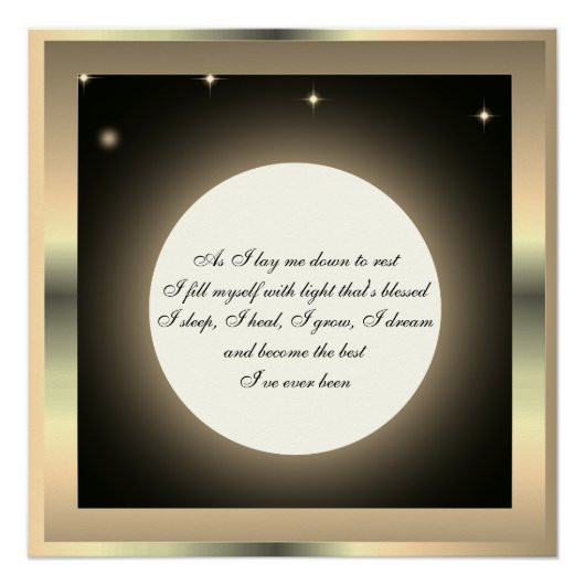 Slaapruimte Perfect Poster (Voorkant)