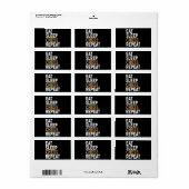 Slaapschaak herhalen etiket (Full Sheet)