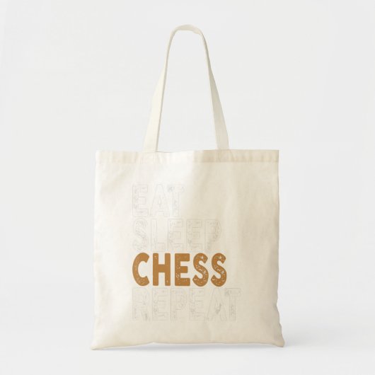 Slaapschaak herhalen tote bag (Voorkant)