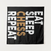 Slaapschaak herhalen wandkleed (Voorkant (horizontaal))