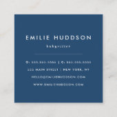 Slaapschaap, Babysitter, dagverzorging, kinderverz Vierkante Visitekaartje (Achterkant)