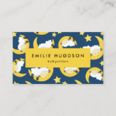 Slaapschaap, Babysitter, dagverzorging, kinderverz Visitekaartje (Voorkant)