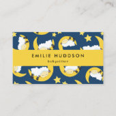 Slaapschaap, Babysitter, dagverzorging, kinderverz Visitekaartje (Voorkant)