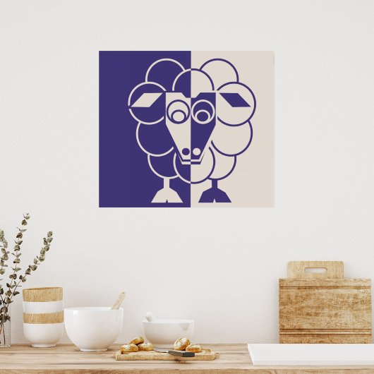 SLAAPSCHAPEN - LANG DOOR MINYMO POSTER (Keuken)