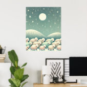 Slaapschapen Poster (Thuiskantoor)