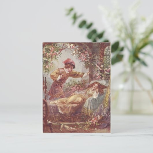 slaapschoonheid briefkaart (Staand voorkant)